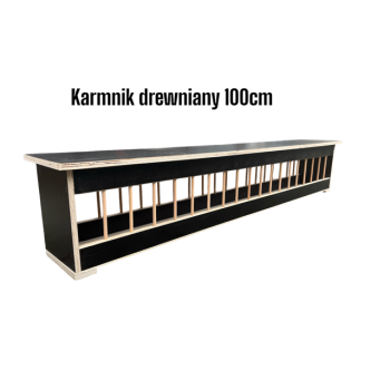 Karmnik Drewniany z otwieraną górą - 100cm